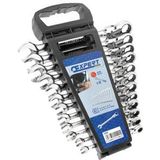 Expert by Facom - E111102 - Set van 12 Scharnierende Ratelringsteeksleutels - Chroom-vanadium Staal