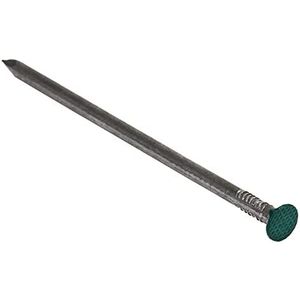 Flandria Set van 100 kunstgrasspijkers, platte kop, groen, diameter 5,5 x lengte 140 mm, staal/groen