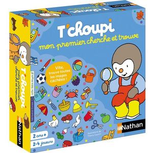 Dujardin - T'Choupi - Observatie- en Snelspel - Multikleur - 1 Speelbord - 20 Speelborden - 32 Chips
