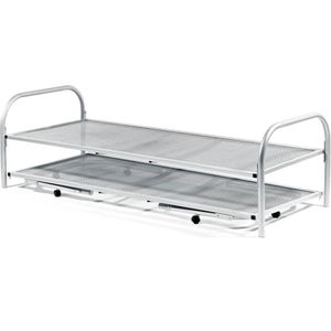 Onderschuifbed Dubbel Divan - 80x200 - Dwarsgespannen Spiraalbodem