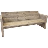 Wood4you - Tuinbank - Vlieland - Steigerhout Bouwpakket 175Lx72Hx57D cm