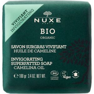 Nuxe Bio Organic Delicate Superfatted Soap Camelina Oil Extra Zachte Voedende Zeep voor Lichaam en Gezicht 100 g