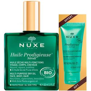 Nuxe - Huile Prodigieuse - Multi-Purpose Dry Oil - 100 ml - Met Prodigieux Néroli Shower Gel - 30 ml