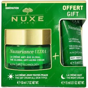 NUXE Nuxuriance ULTRA Crème Jour - Anti-Aging - Alle Huidtypes - Inclusief Gratis 15ml Nachtcrème
