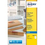 Avery - Transparante Verzendetiketten - 210 x 297 mm - 25 Stuks - Permanent Hechtend