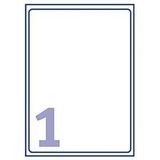 Avery - Transparante Verzendetiketten - 210 x 297 mm - 25 Stuks - Permanent Hechtend