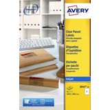 Avery - Transparante Verzendetiketten - 210 x 297 mm - 25 Stuks - Permanent Hechtend