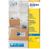 Avery - J8169-25 - Etiketten - 99.1x139mm - Wit - 100 Stuks