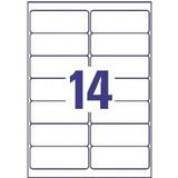 Avery - L7063-20 - Etiket - Wit - 99.1x38.1mm - Polyester, Bestand tegen Vocht en Extreme Temperaturen