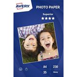 Avery 2497 fotopapier glanzend A4 230 g/m2 35 vellen