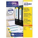 Avery Zweckform - Gekleurde Ordnerrugetiketten - Blauw - Permanent - 100 stuks