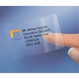 Avery - J8563-25 - Inkjet Etiket - Transparant - 350 Stuks - 99,1x38,1mm