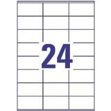 Huismerk Avery DP246-100 Universele Etiket 70x36mm Wit