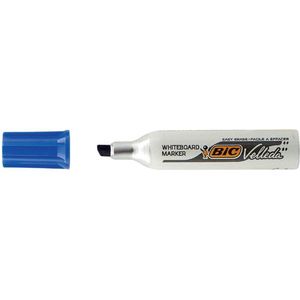 Viltstift Bic 1781 whiteboard schuin blauw 3.2-5.5mm | 12 stuks