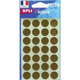 APLI - AGIPA 10077 kleefpunten, 15 mm, 112 stuks, rood