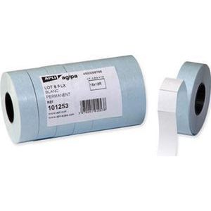 agipa-etiketten voor prijspistolen, 21 x 12 mm, wit