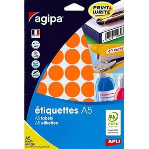 APLI 114325 - etui met 400 tabletten, diameter 24 mm, oranje