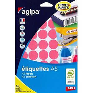 Apli 114328 – etui met 400 tabletten, veelzijdig inzetbaar, diameter 24 mm, roze