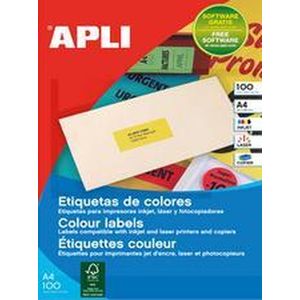 agipa adresetiketten, 210 x 297 mm, geel