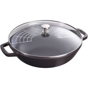 Wokpan Staub Zwart 30 cm