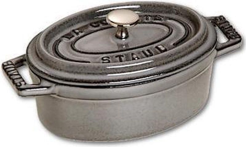 Staub - Ovale Braadpan - Grijs - Gietijzer