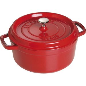 Staub Braadpan / Cocotte Kersenrood ø 24 / 3.8 liter