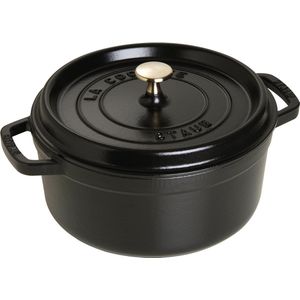 Kasserolle Staub Rond Zwart 24 cm
