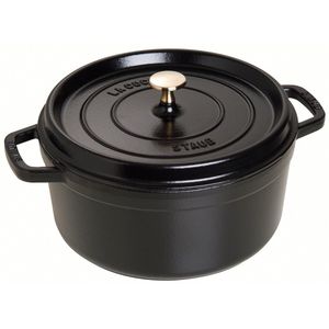 Staub - Braadpan - Rond - Zwart - Gietijzer