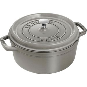 Staub La Cocotte 30 cm, rund, Graphit-Grau, Gusseisen