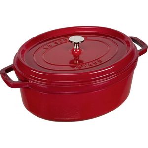 Staub Ovale Cocotte 31 cm - Kers 5,5 l: Efficiënt stoven met Staub - favoriet van topchefs