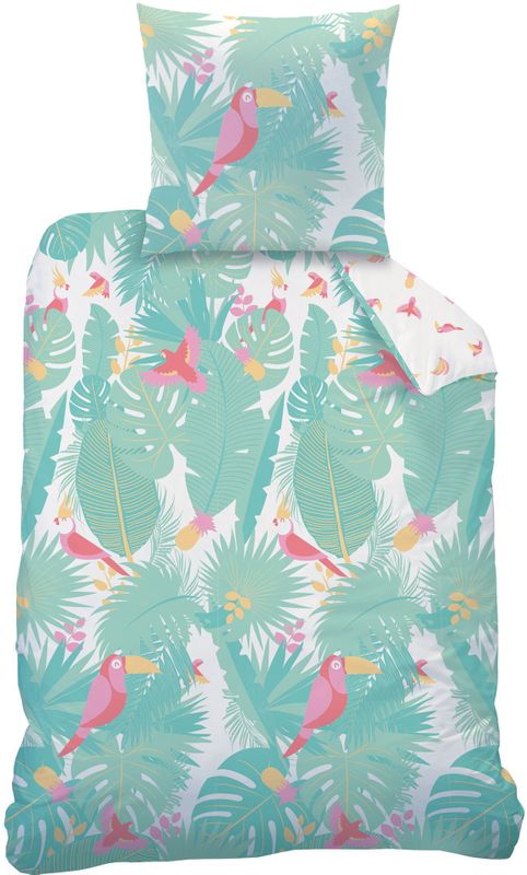 Matt & Rose Dekbedovertrek Jungle - Eenpersoons - 140 x 200 cm - Katoen