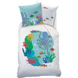 Matt & Rose Dekbedovertrek Oceaan - Eenpersoons - 140 x 200 cm - Katoen