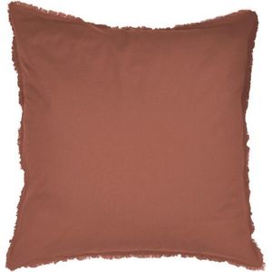 Matt & Rose Set Kussenslopen Terracotta - 65 x 65 cm - Gewassen Katoen