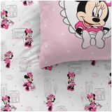 Disney Minnie Mouse Dekbedovertrek Shopping - Eenpersoons - 140 X 200 cm - Katoen