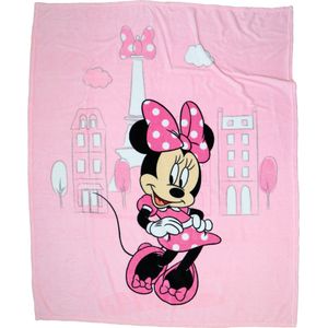 Disney - Minnie Mouse - Fleece Deken - Multicolor - 100% Polyester, 110 x 140 cm