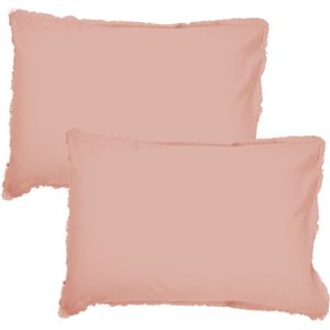 Matt & Rose Set Kussenslopen Nude - 50 x 70 cm - Gewassen Katoen