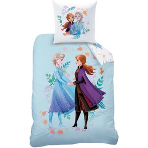 Disney Frozen Dekbedovertrek Sisters - Eenpersoons - 140 x 200 cm - Katoen