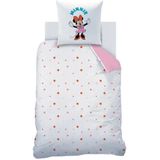 Disney Minnie Mouse Dekbedovertrek Happy - Eenpersoons - 140 x 200 cm - Katoen