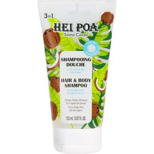 Hei Poa Organic Coconut Oil Shampoo met kokosolie  voor Lichaam en Haar 150 ml