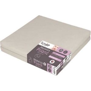 Tinéo - Opvouwbare Babymatras - Polyester - 60 x 60 x 8 cm - Machinewasbaar