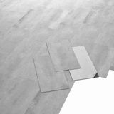 ARTENS Shy pvc-vloerbedekking, zelfklevende vinyltegels, betonlook, Medio, 61 cm x 30,5 cm x 1,5 mm, dikte 1,5 mm, 2,23 m²/ 12 tegels
