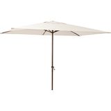 GENERIQUE - POLAR Rechthoekige Parasol - L.200 x L.300 cm - 6 m² - 90% UV-bescherming - Waterafstotend - Aluminium Bruin - Polyester - Taupe - Terrasparaplu