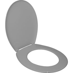 SENSEA - ESSENTIAL Toiletbril - Ovaal - Thermosoft kunststof - Graniet - Grijs - Glanzende afwerking