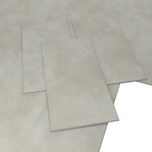 ARTENS - PVC-vloerbedekking URBAN - Clickvinyltegels - vinylvloer - betoneffect - MEDIO - URBAN - 60,72 cm x 30,31 cm x 4 mm - dikte 4 mm - 1,47 m²/ 8 tegels