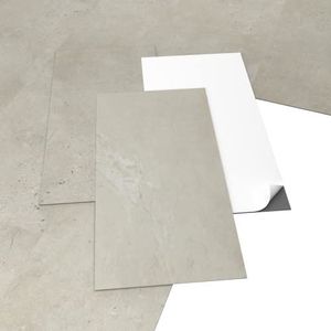 ARTENS Pvc-vloerbedekking, zelfklevende tegels, Forte, Lemming, dikte 2 mm, 2,23 m²/12 tegels, betoneffect, beige
