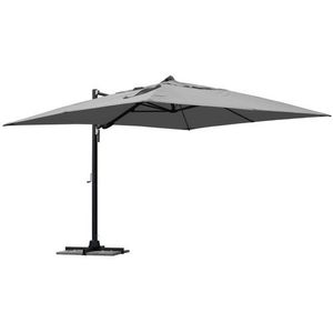 Naterial Zweefparasol Sombra Rechthoek Grijs 392x293cm