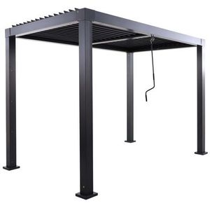 Naterial Pergola Met Lamellen Clima Vrijstaand Antraciet 313x198cm