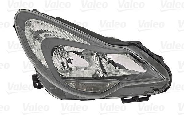 VALEO - ORIGINAL PART - Koplamp - Zwart - Voor voertuigen met lichthoogteregeling
