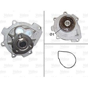 Waterpump  Opel / Vauxhall-Astra Z16xep Alfa Romeo, Chevrolet, Fiat, Opel, Saab Valeo 506837
