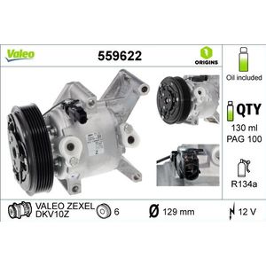 Compressor, airconditioner VALEO 559622